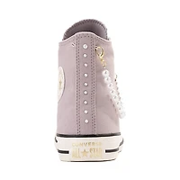 Espadrille Montante Converse Chuck Taylor All Star Dressed Up Pearls & Lace Pour Femmes - Mauve Givré