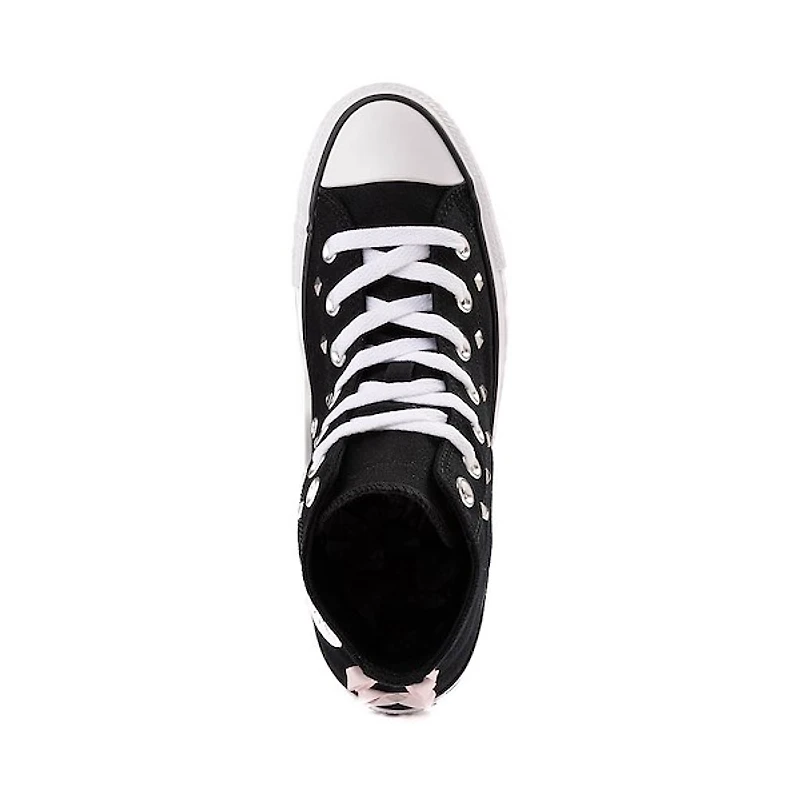 Converse Chuck Taylor All Star Lift Bows & Studs High-Top Sneaker - Black