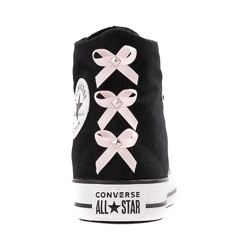 Converse Chuck Taylor All Star Lift Bows & Studs High-Top Sneaker - Black