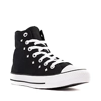 Converse Chuck Taylor All Star Lift Bows & Studs High-Top Sneaker - Black