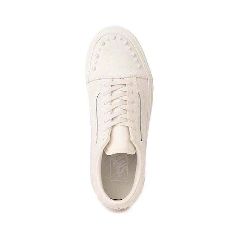 Espadrilles De Skate Vans Old Skool Platform Pearls - Guimauve