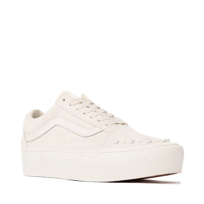 Espadrilles De Skate Vans Old Skool Platform Pearls - Guimauve