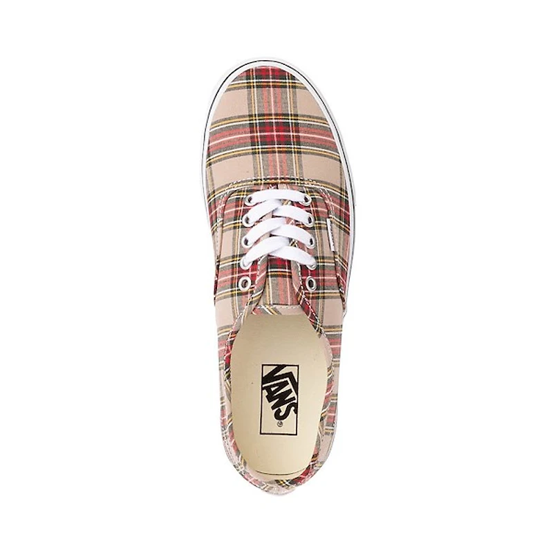 Espadrilles De Skate Vans Authentic Plaid - Beige
