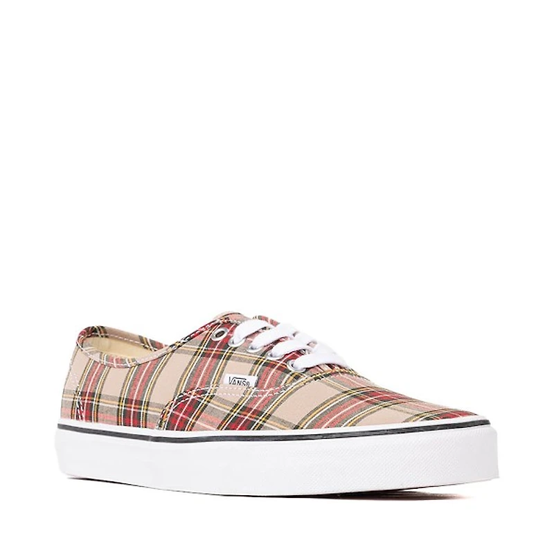 Espadrilles De Skate Vans Authentic Plaid - Beige