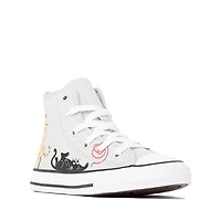 Converse Chuck Taylor All Star Pet Pack High-Top Sneaker - Little Kid Rainwashed Grey / Cats
