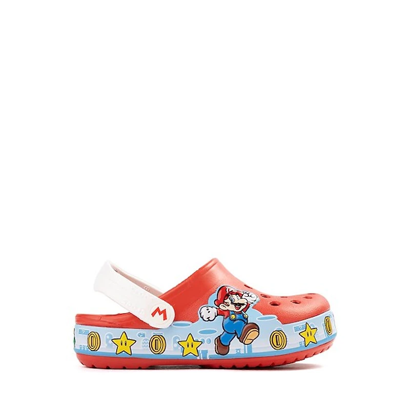 Super Mario Bros. Crocs Classic Lights Clog - Toddler Red