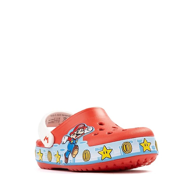 Super Mario Bros. Crocs Classic Lights Clog - Toddler Red