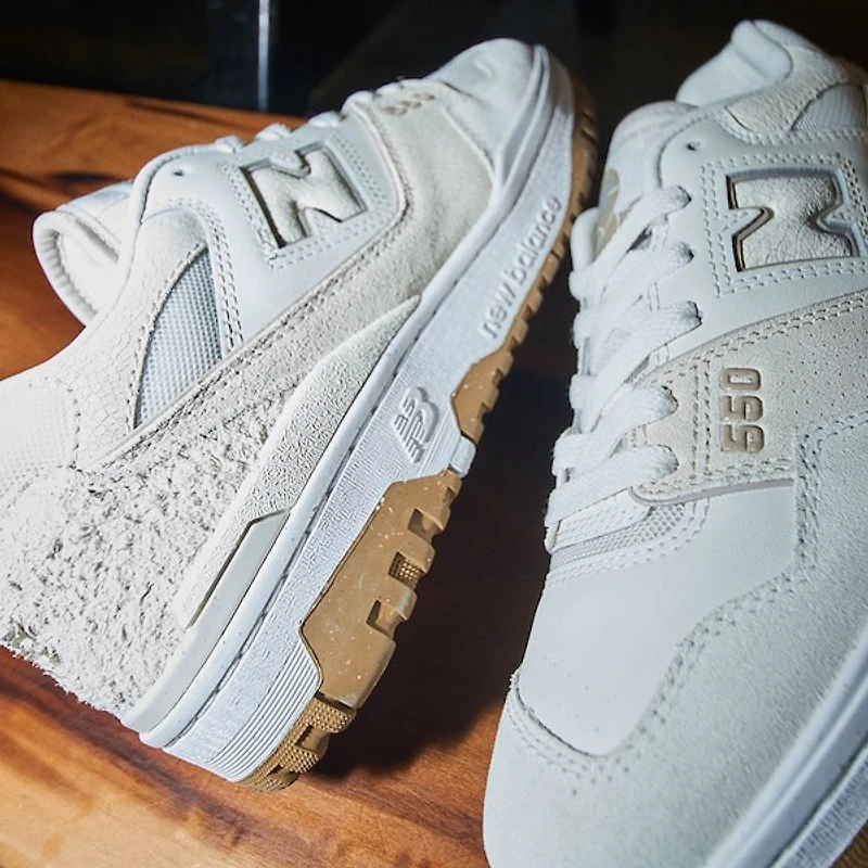 Womens New Balance 550 Athletic Shoe - Sea Salt / Linen Stoneware