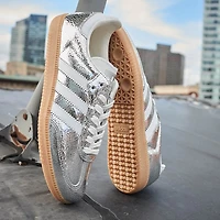 Womens adidas Samba OG Athletic Shoe - Silver Metallic / White Core