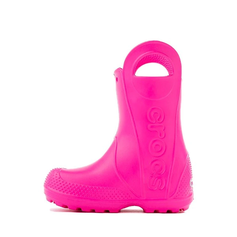 Bottes De Pluie Crocs Handle It - Petit Enfant Rose Éclatant