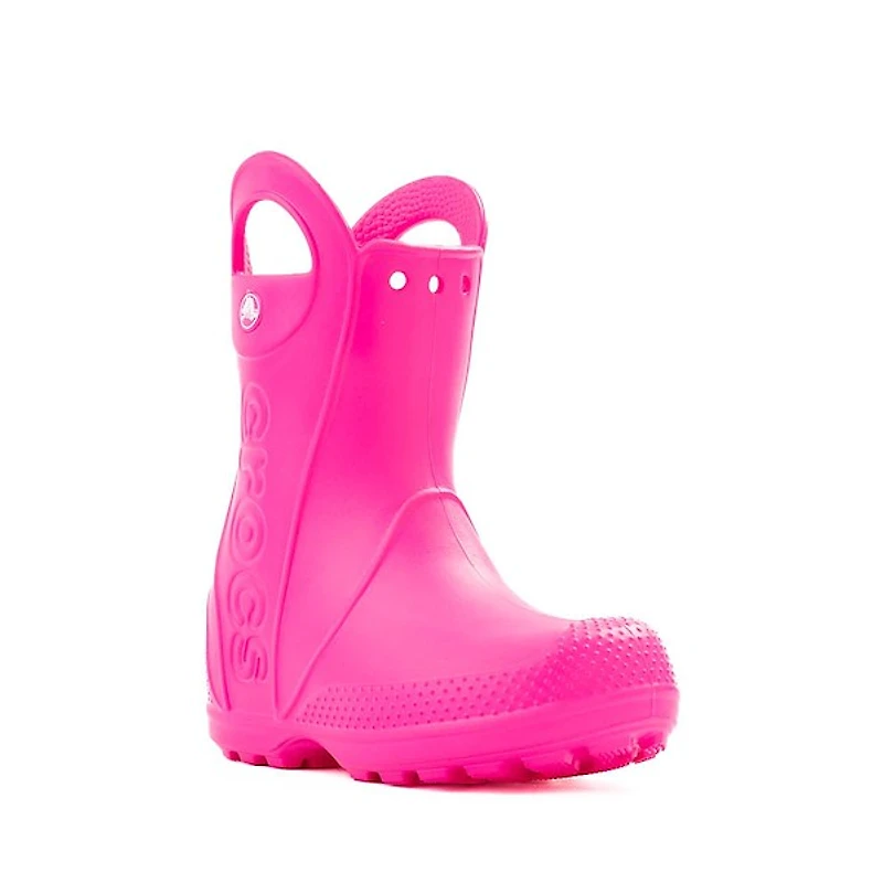 Bottes De Pluie Crocs Handle It - Petit Enfant Rose Éclatant