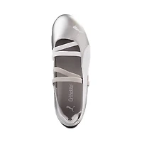 Womens PUMA Speedcat Ballet Metallic Sneaker - Silver / White