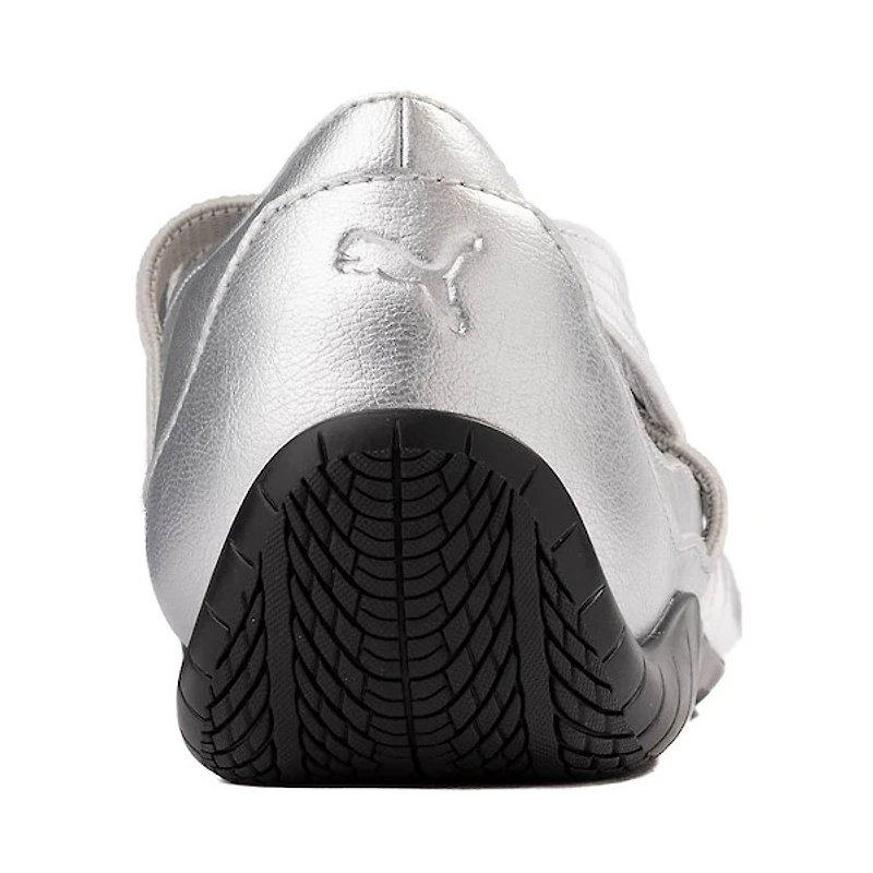 Womens PUMA Speedcat Ballet Metallic Sneaker - Silver / White