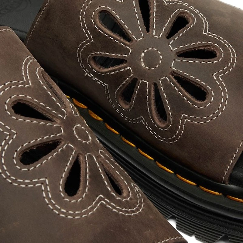 Dr. Martens Zebzag Dunnet Slide Sandal - Dark Brown