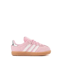 adidas Samba OG Comfort Closure Elastic Lace Athletic Shoe - Baby / Toddler Light Pink