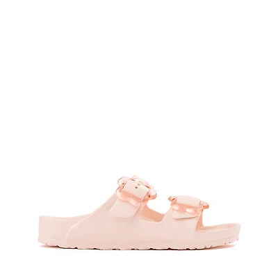 Birkenstock Arizona EVA Flower Slide Sandal - Little Kid Light Rose