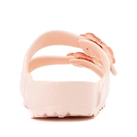Birkenstock Arizona EVA Flower Slide Sandal - Little Kid Light Rose