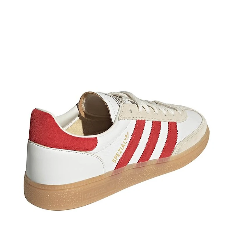 adidas Handball Spezial Athletic Shoe - Core White / Better Scarlet Gum