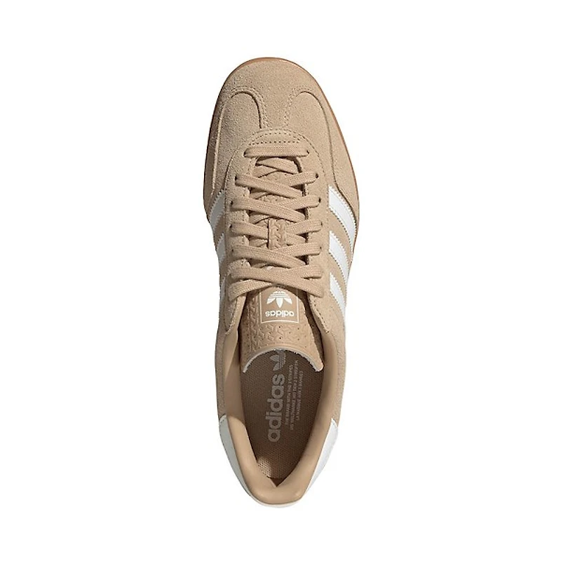 Mens adidas Gazelle Indoor Athletic Shoe - Magic Beige / Core White Gum