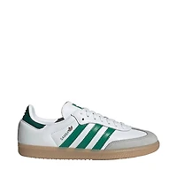 Womens adidas Samba OG Athletic Shoe - Cloud White / Bold Green Collegiate