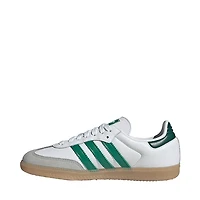 Womens adidas Samba OG Athletic Shoe - Cloud White / Bold Green Collegiate