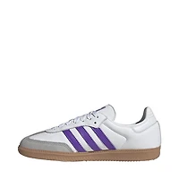 Womens adidas Samba OG Athletic Shoe - Cloud White / Purple Rush Grey One