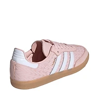 Chaussure athlétique adidas Samba OG pour femmes  Rose sable / Blanc Cloud Or métallisé
