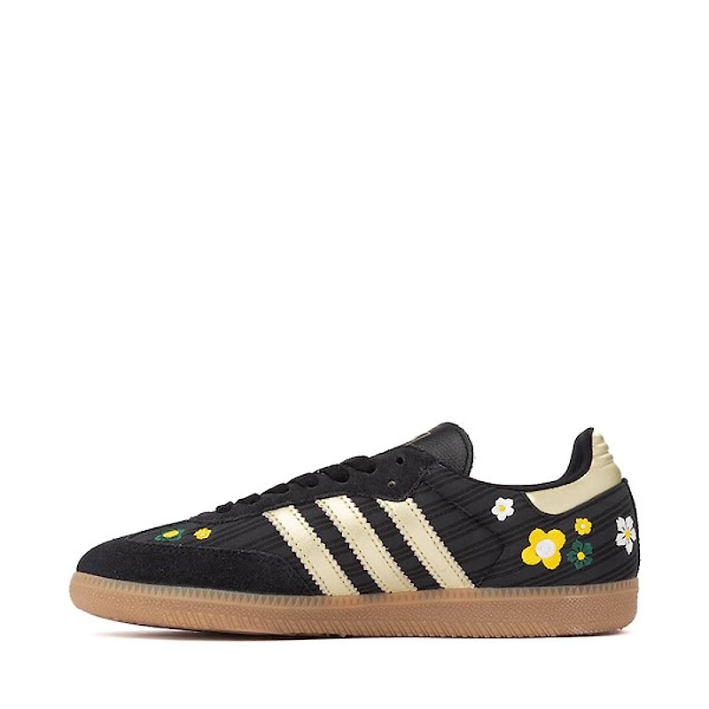 Womens adidas x Liberty London Samba OG Athletic Shoe - Core Black / Gold Metallic Gum