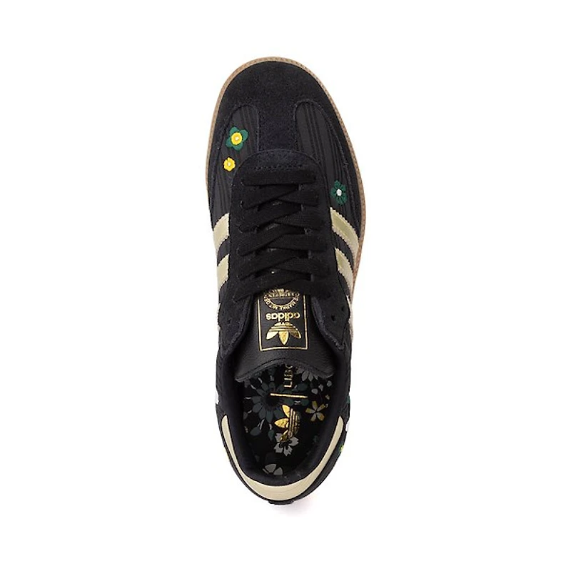 Chaussure athlétique adidas x Liberty London Samba OG pour femmes  Noir Core / Or métallisé Gum