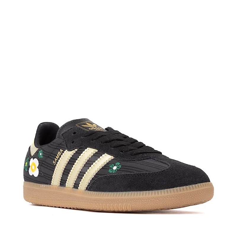 Chaussure athlétique adidas x Liberty London Samba OG pour femmes  Noir Core / Or métallisé Gum