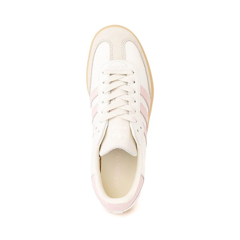 Chaussure athlétique adidas Samba OG pour femmes - Blanc cassé / Rose sable Gomme
