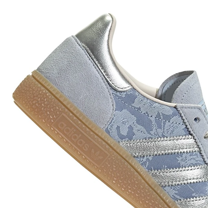 Womens adidas x Liberty London Handball Spezial Athletic Shoe - Crystal Sky / Silver Metallic Chalk White