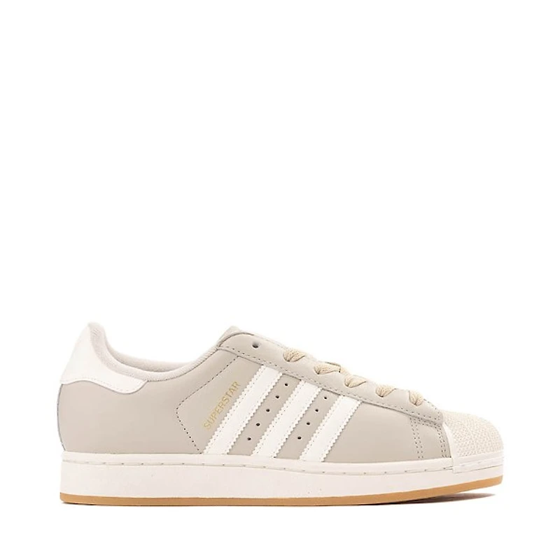 Womens adidas Superstar II Athletic Shoe - Wonder Alumina / Off White Gold Metallic