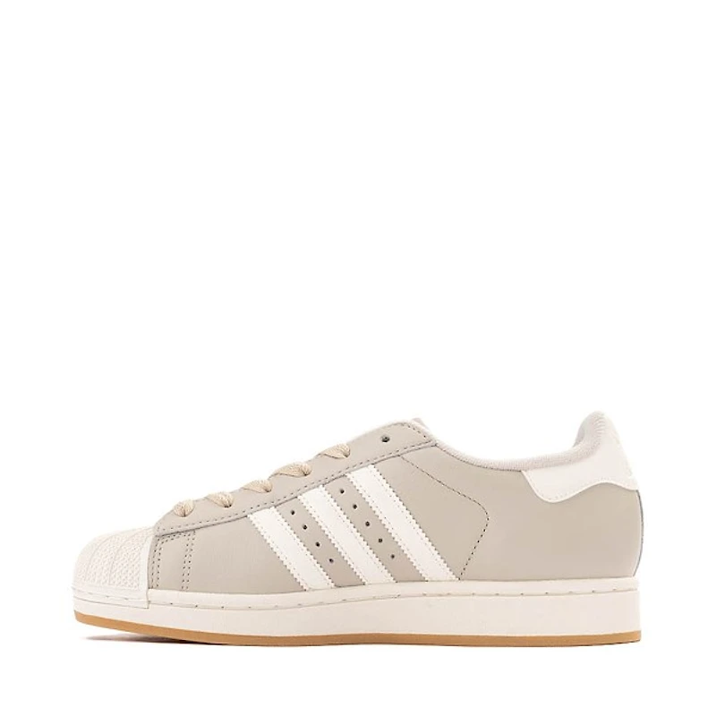 Womens adidas Superstar II Athletic Shoe - Wonder Alumina / Off White Gold Metallic