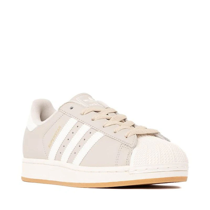 Womens adidas Superstar II Athletic Shoe - Wonder Alumina / Off White Gold Metallic