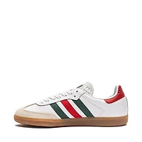 Mens adidas Samba OG Athletic Shoe - White / Better Scarlet Team Dark Green