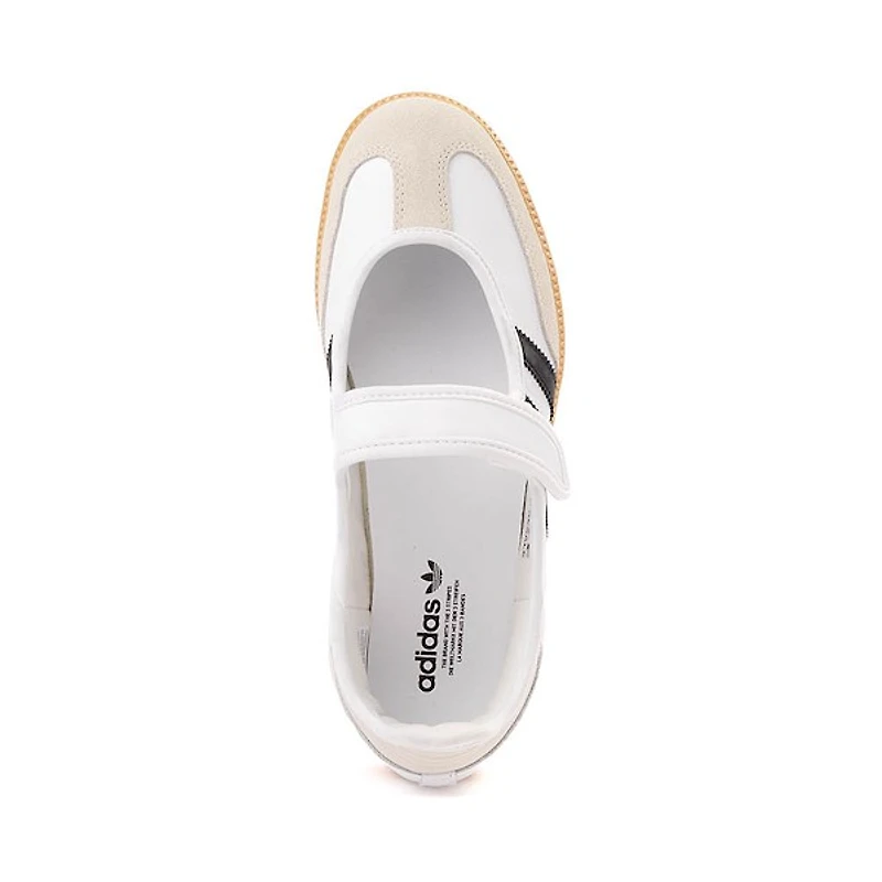 Chaussure athlétique adidas Samba Jane pour femmes - Blanc Cloud / Alumina Noir Core