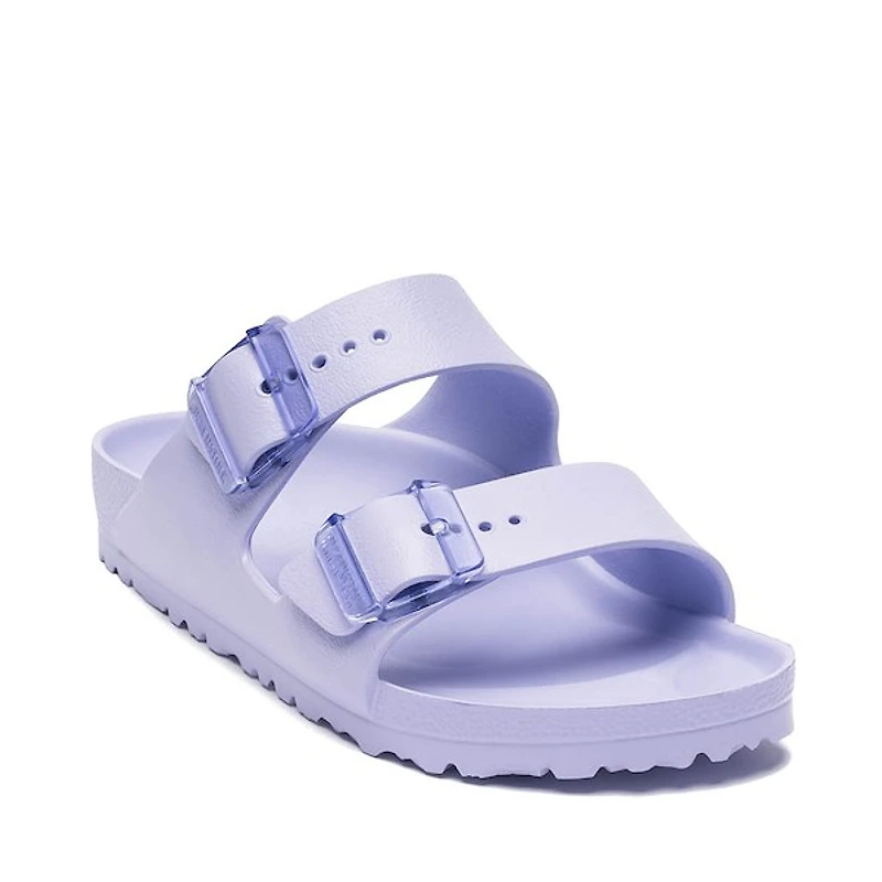 Womens Birkenstock Arizona Stealth Buckle Slide Sandal - Purple Fog