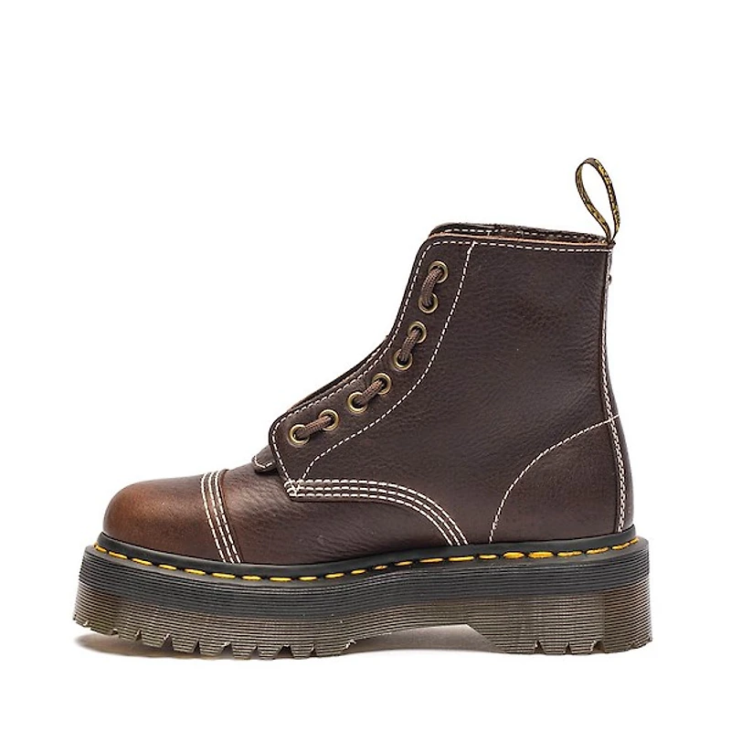 Womens Dr. Martens Sinclair Flower Platform Boot - Dark Brown