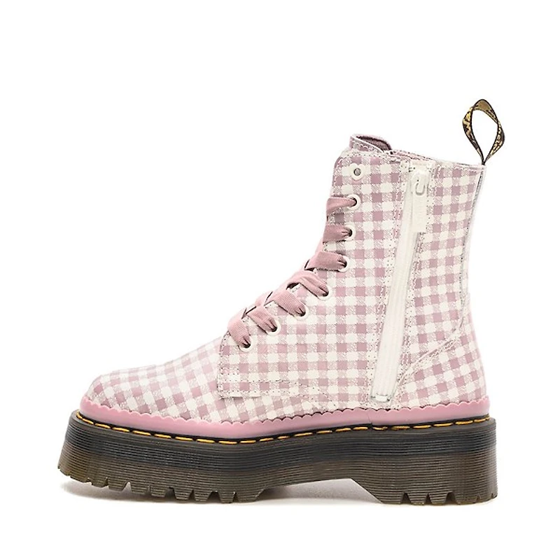 Womens Dr. Martens Jadon Heart Boot - White / Dusty Rose