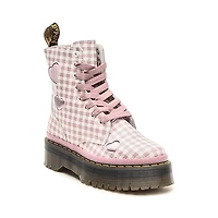 Botte Dr. Martens Jadon Heart pour femmes - Blanc / Rose Poudré