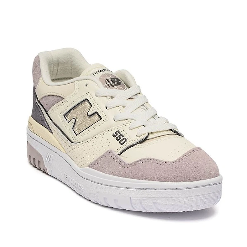 Womens New Balance 550 Athletic Shoe - White / Truffle Salt