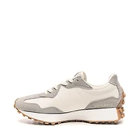 Womens New Balance 327 Athletic Shoe - Grey Matter / Gold Metallic