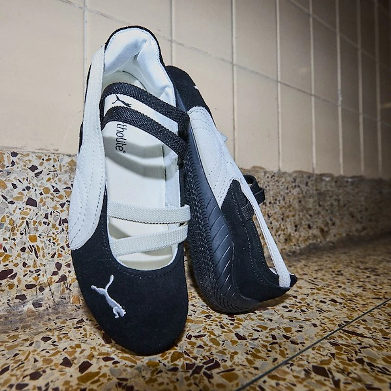 PUMA Speedcat Ballet Shoe - Big Kid Black / White