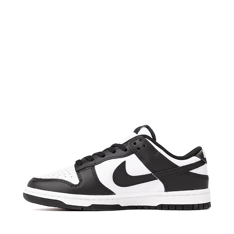Chaussure athlétique Nike Dunk Low pour femmes - Blanc / Noir