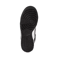 Chaussure athlétique Nike Dunk Low pour femmes - Blanc / Noir