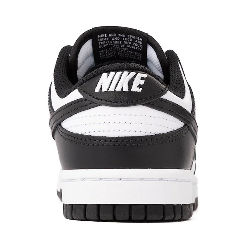 Chaussure athlétique Nike Dunk Low pour femmes - Blanc / Noir