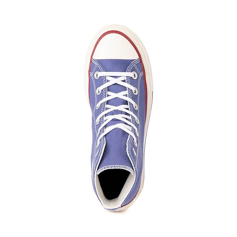 Converse Chuck Taylor All Star Lift Double Stack High-Top Sneaker - Indigo Storm / Egret