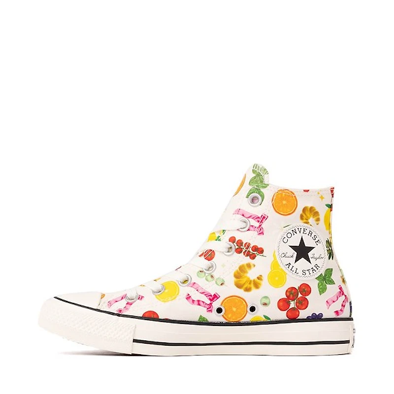 Converse Chuck Taylor All Star High-Top Market Essentials Sneaker - Egret / Pink Red