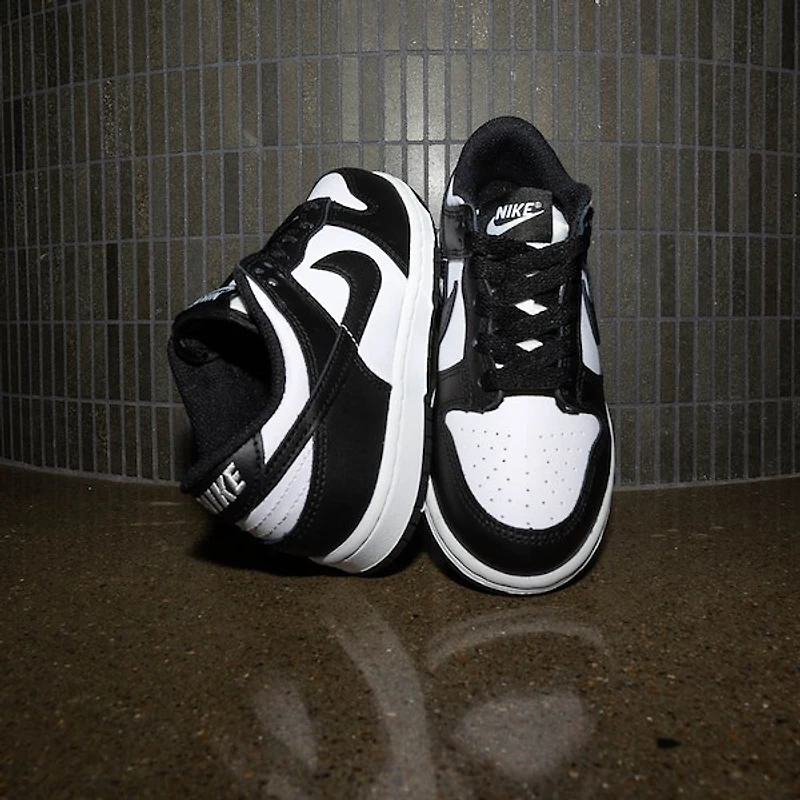Nike Dunk Low Athletic Shoe - Little Kid White / Black